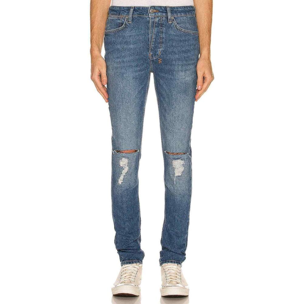 Ksubi NWT Van Winkle Blazed Trashed Skinny Jeans Size 29 Stone Washed Denim